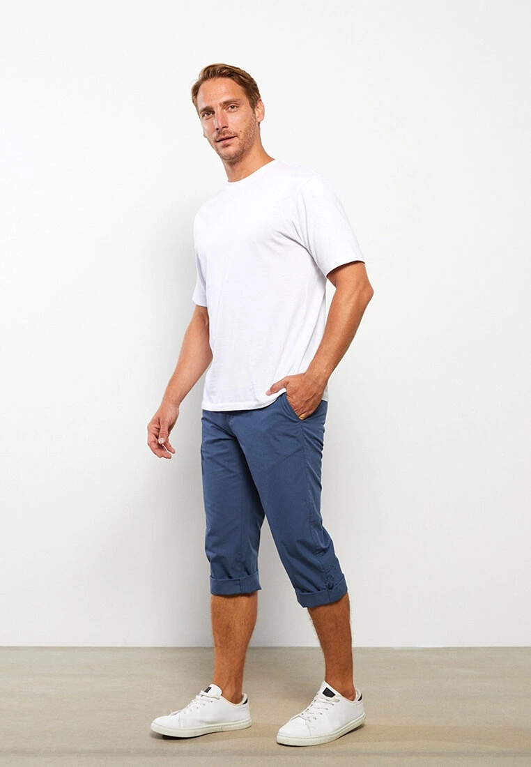 LC WAIKIKI Wide Fit Canvas Men's Roller Shorts 4 LC WAIKIKI Wide Fit Canvas Men's Roller Shorts - Image 2