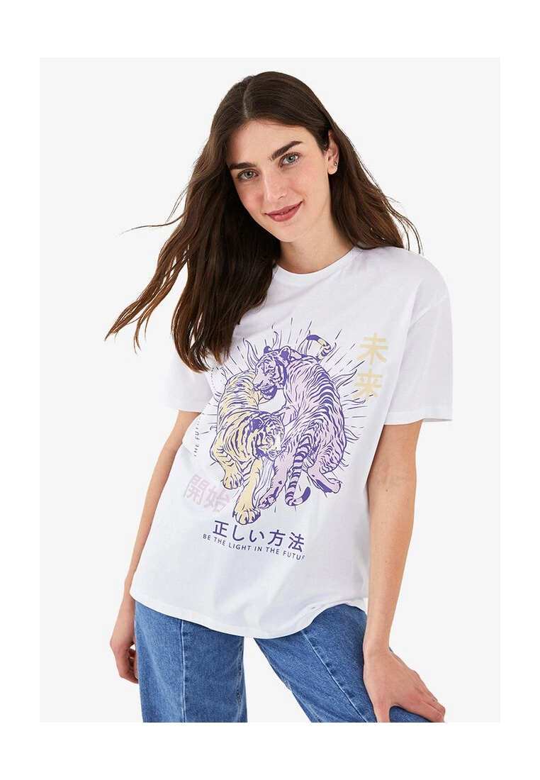 LC WAIKIKI Printed Cotton Women's T-Shirt 3 LC WAIKIKI Printed Cotton Women's T-Shirt