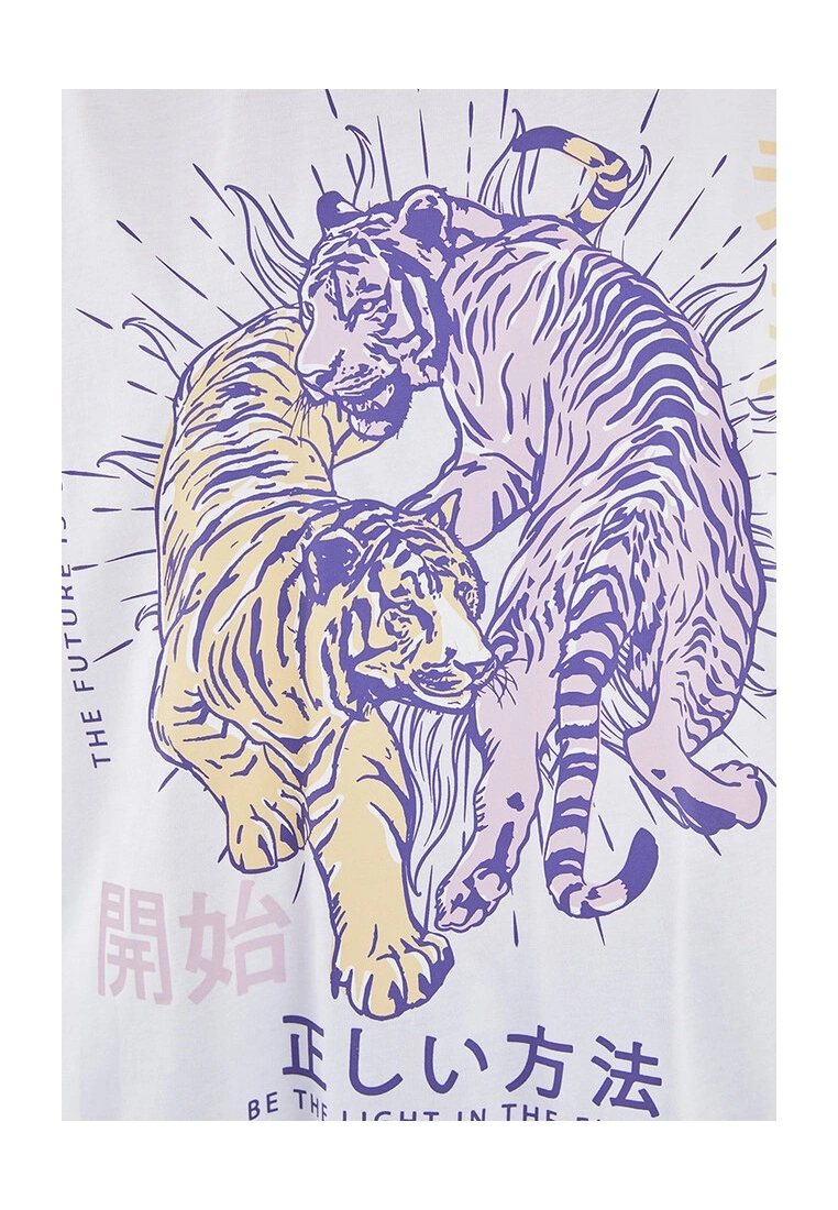 LC WAIKIKI Printed Cotton Women's T-Shirt 5 LC WAIKIKI Printed Cotton Women's T-Shirt - Image 3