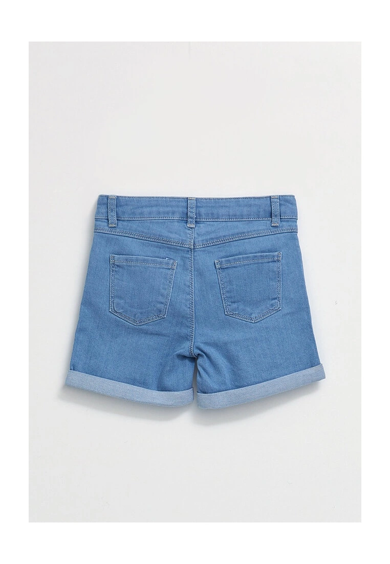 LC WAIKIKI Basic Cotton Girl Jean Shorts 4 LC WAIKIKI Basic Cotton Girl Jean Shorts - Image 2