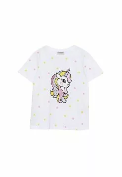 LC WAIKIKI Printed Sequin Embroidered Girls T-Shirt