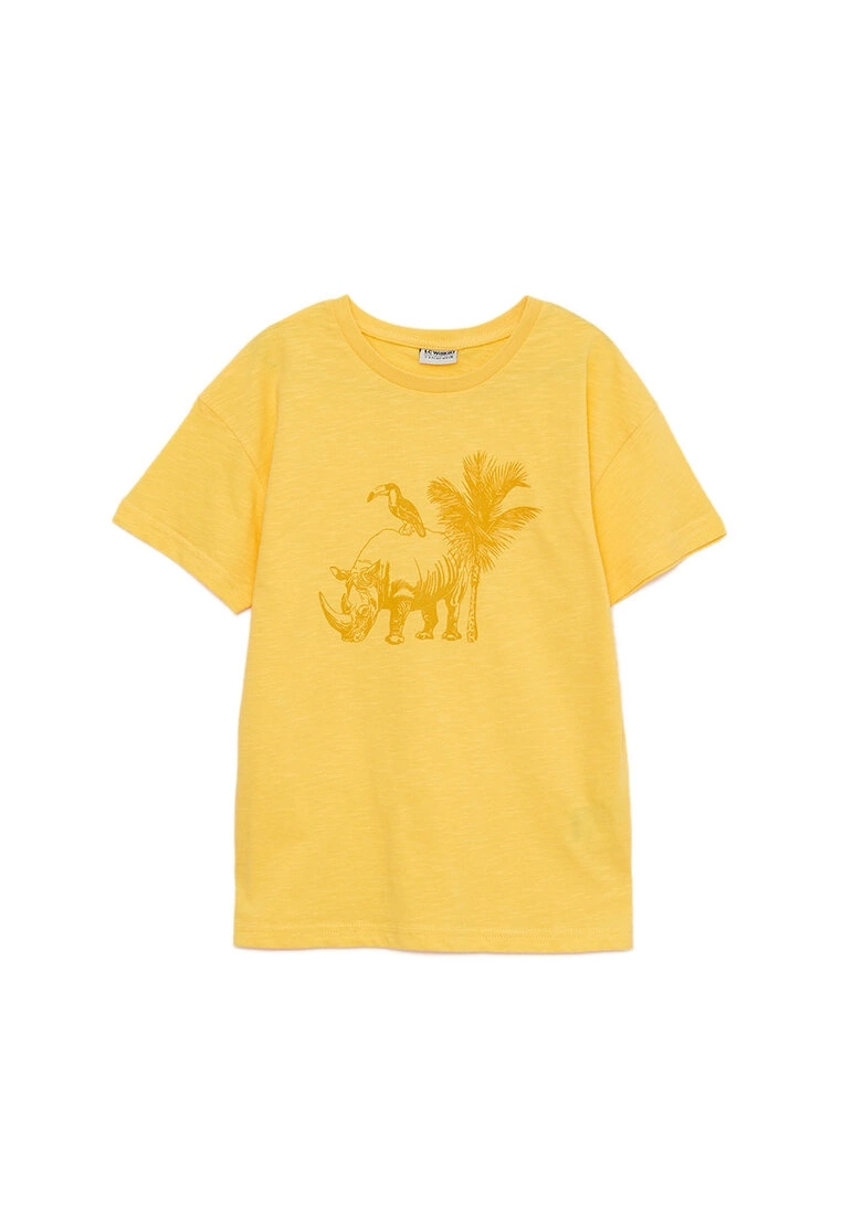 LC WAIKIKI Crew Neck Printed Cotton Boys T-Shirt 3 LC WAIKIKI Crew Neck Printed Cotton Boys T-Shirt