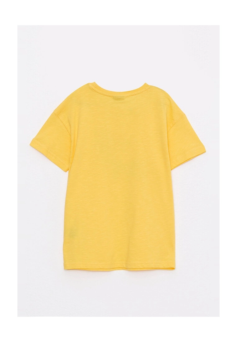 LC WAIKIKI Crew Neck Printed Cotton Boys T-Shirt 4 LC WAIKIKI Crew Neck Printed Cotton Boys T-Shirt - Image 2