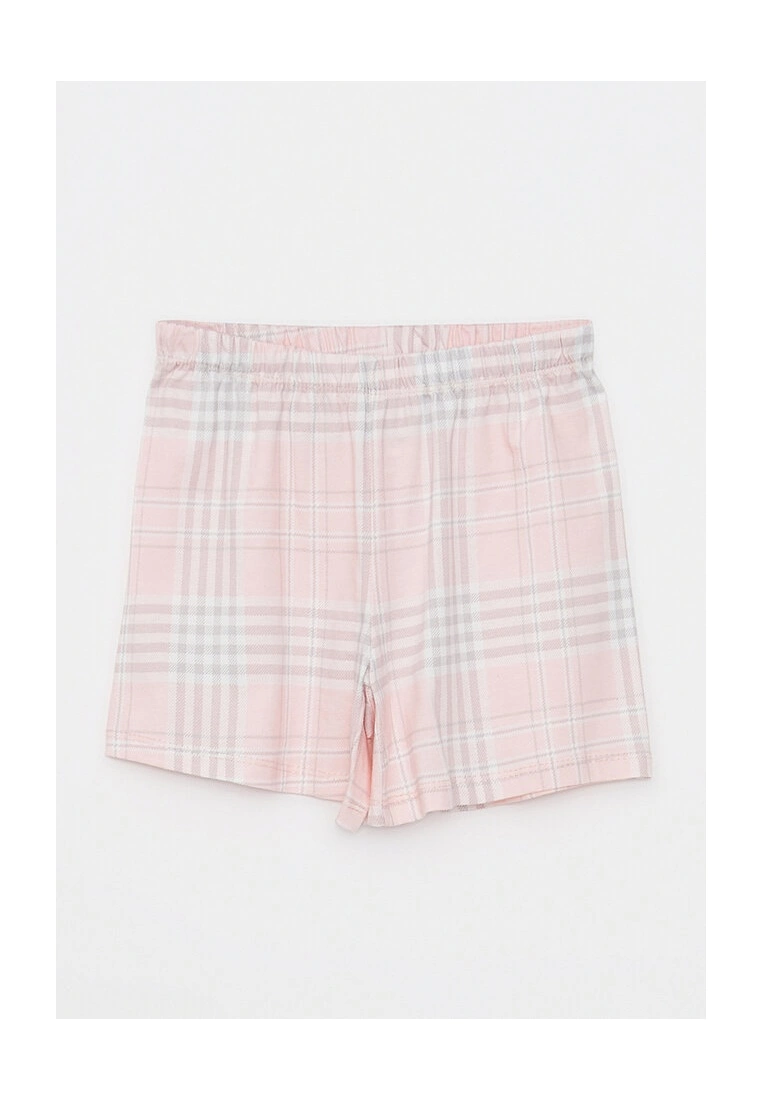 LC WAIKIKI Crew Neck Girls Shorts Pajamas Set 6 LC WAIKIKI Crew Neck Girls Shorts Pajamas Set - Image 4