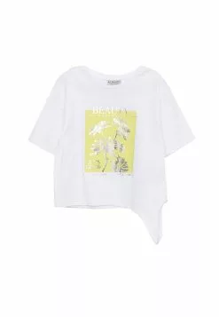 LC WAIKIKI Girls Crew Neck Printed Cotton T-Shirt
