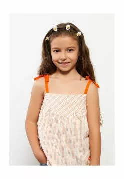 LC WAIKIKI Square Neck Plaid Strap Girls Blouse -LC WAIKIKI popular shop lc waikiki 4396 1704226 4