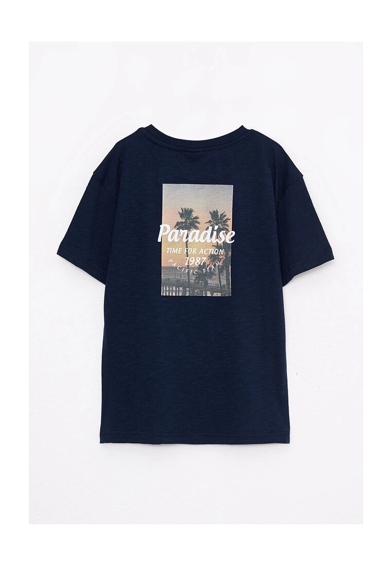 LC WAIKIKI Crew Neck Printed Cotton Boys T-Shirt 4 LC WAIKIKI Crew Neck Printed Cotton Boys T-Shirt - Image 2