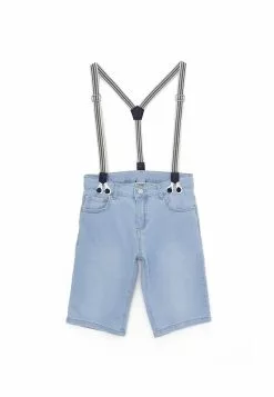 LC WAIKIKI Cotton Boys Denim Shorts With Suspenders