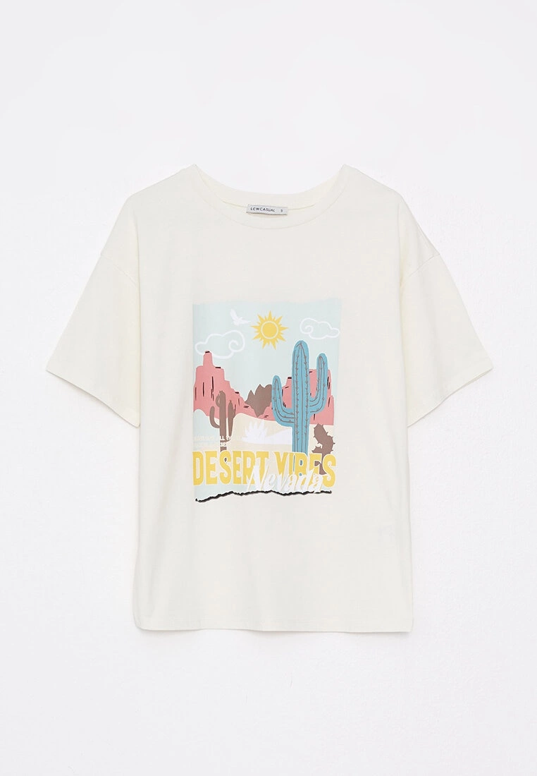 LC WAIKIKI Printed Cotton T-Shirt 7 LC WAIKIKI Printed Cotton T-Shirt - Image 5