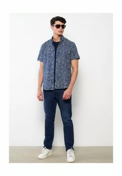 LC WAIKIKI Slim Fit Patterned Poplin Men's Shirt -LC WAIKIKI popular shop lc waikiki 4580 3709426 4