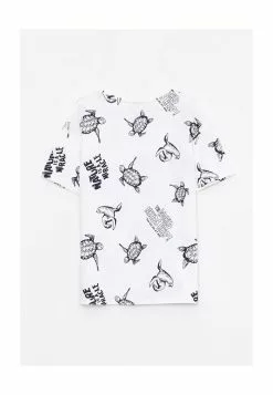 LC WAIKIKI Crew Neck Printed Cotton Boys T-Shirt -LC WAIKIKI popular shop lc waikiki 4602 8026526 2