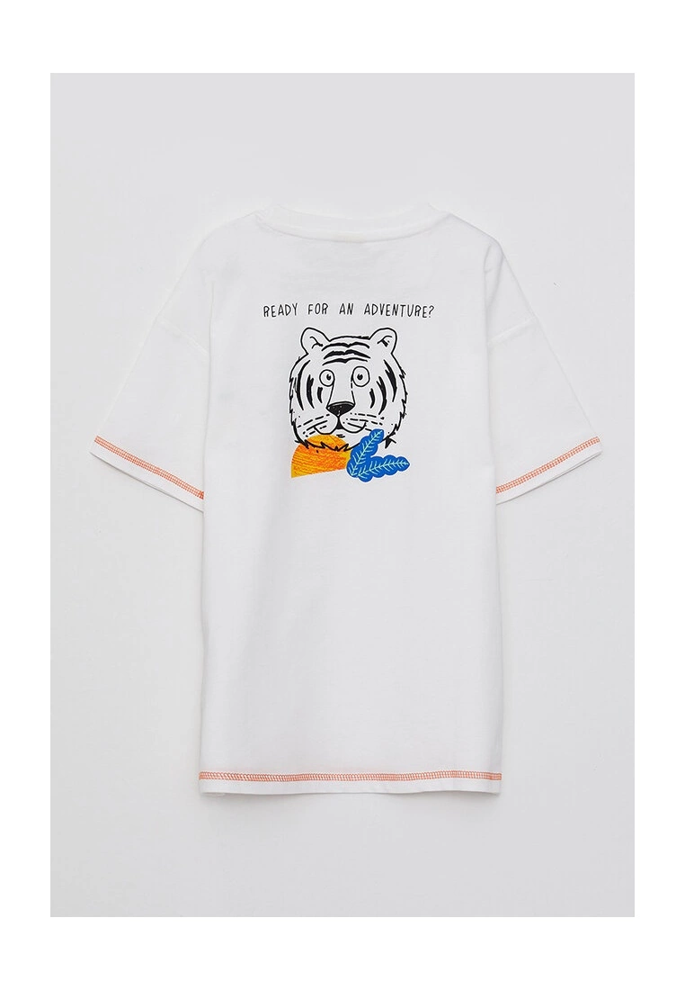 LC WAIKIKI Crew Neck Printed Cotton Boys T-Shirt 4 LC WAIKIKI Crew Neck Printed Cotton Boys T-Shirt - Image 2