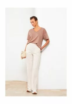 LC WAIKIKI Elastic Waist Wide Leg Pants -LC WAIKIKI popular shop lc waikiki 4791 4152516 4