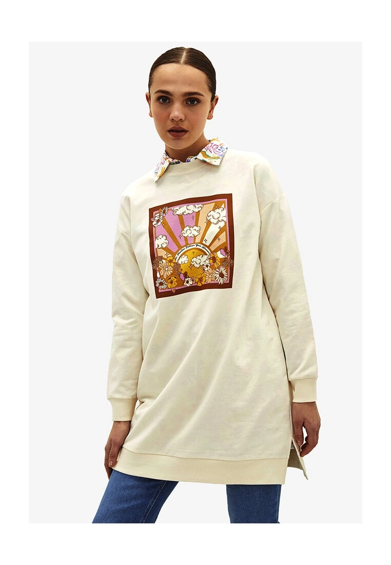 LC WAIKIKI Oversize Women's Sweatshirt 3 LC WAIKIKI Oversize Women's Sweatshirt