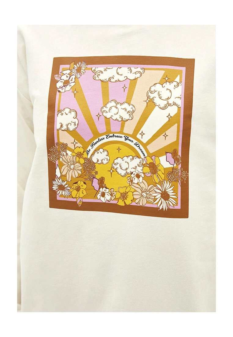 LC WAIKIKI Oversize Women's Sweatshirt 5 LC WAIKIKI Oversize Women's Sweatshirt - Image 3