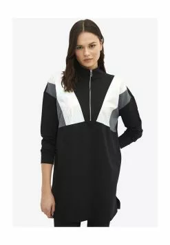 LC WAIKIKI Color Block Zip Sweatshirt Tunic