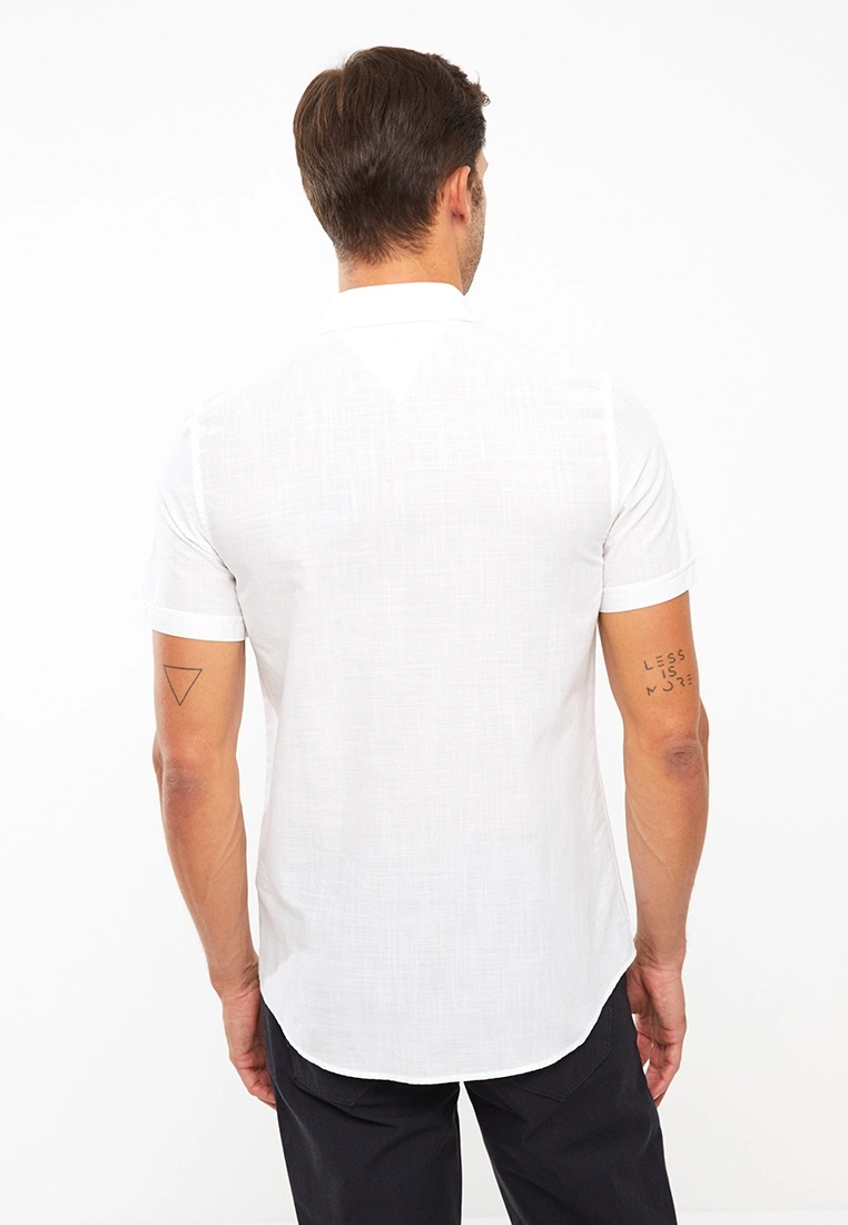 LC WAIKIKI Regular Fit Short Sleeve Striped Poplin Men's Shirt 8 LC WAIKIKI Regular Fit Short Sleeve Striped Poplin Men's Shirt - Image 6