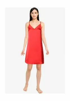 LC WAIKIKI V-Neck Lace Strap Satin Women Nightgown -LC WAIKIKI popular shop lc waikiki 4835 6292216 4