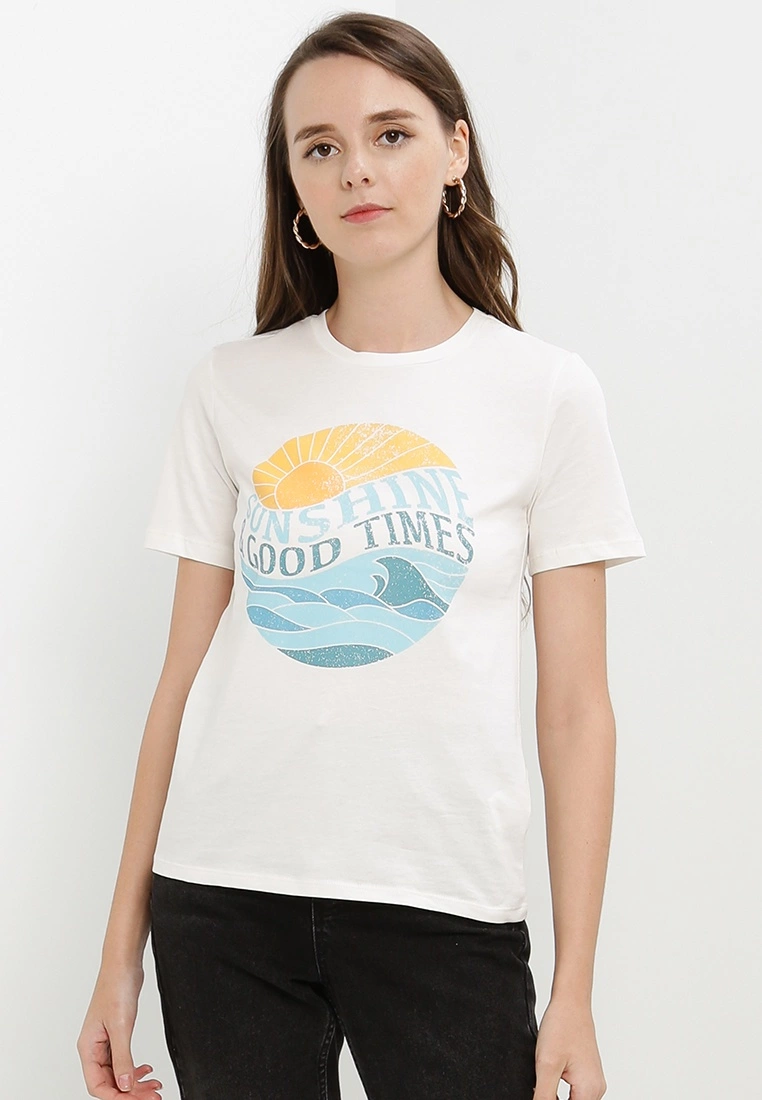 LC WAIKIKI Short Sleeve Cotton Women T-Shirt 3 LC WAIKIKI Short Sleeve Cotton Women T-Shirt