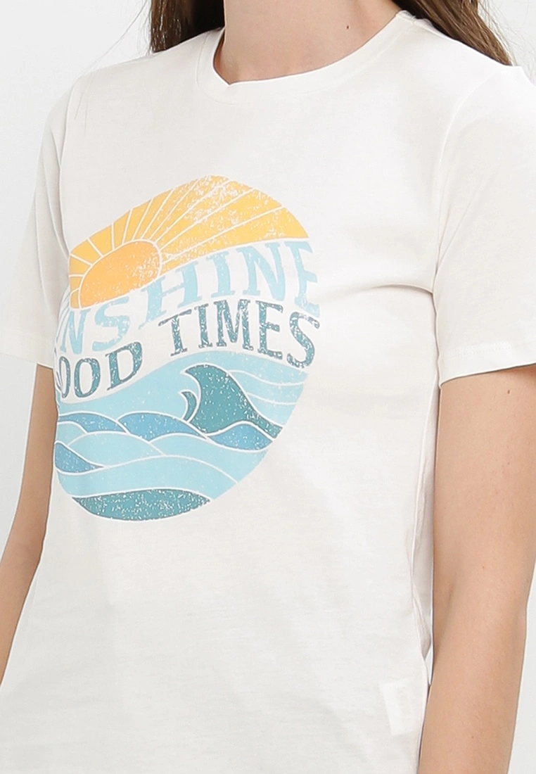 LC WAIKIKI Short Sleeve Cotton Women T-Shirt 5 LC WAIKIKI Short Sleeve Cotton Women T-Shirt - Image 3