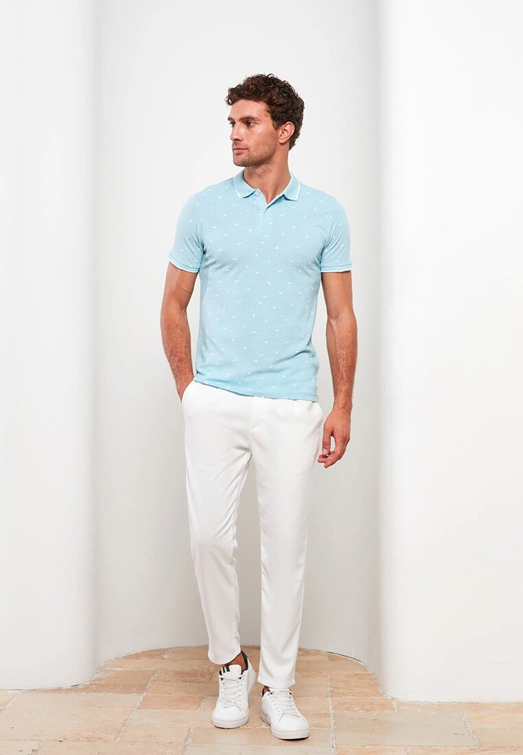 LC WAIKIKI Polo Neck Short Sleeve Patterned Men's T-Shirt 5 LC WAIKIKI Polo Neck Short Sleeve Patterned Men's T-Shirt - Image 3