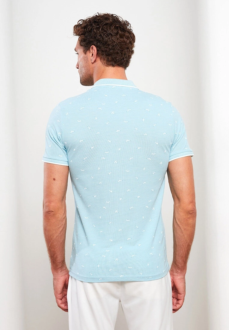LC WAIKIKI Polo Neck Short Sleeve Patterned Men's T-Shirt 7 LC WAIKIKI Polo Neck Short Sleeve Patterned Men's T-Shirt - Image 5