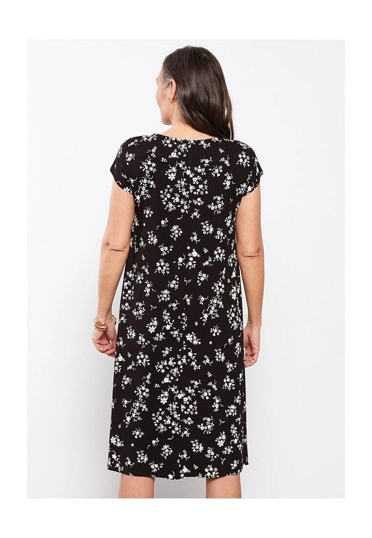 LC WAIKIKI Floral Short Sleeve A Cut Dress 4 LC WAIKIKI Floral Short Sleeve A Cut Dress - Image 2