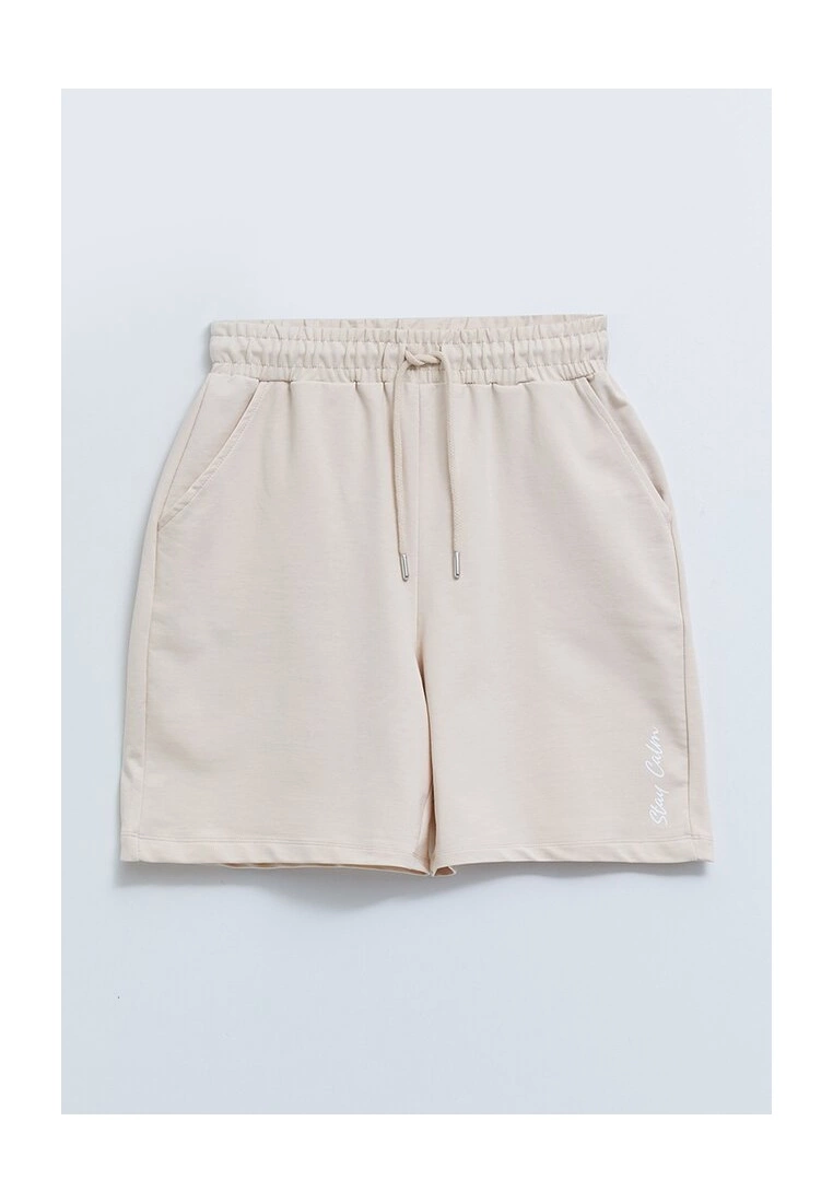 LC WAIKIKI Elastic Waist Text Printed Women Shorts 7 LC WAIKIKI Elastic Waist Text Printed Women Shorts - Image 5