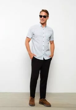 LC WAIKIKI Slim Fit Short Sleeve Oxford Men Shirt -LC WAIKIKI popular shop lc waikiki 5042 2398726 3