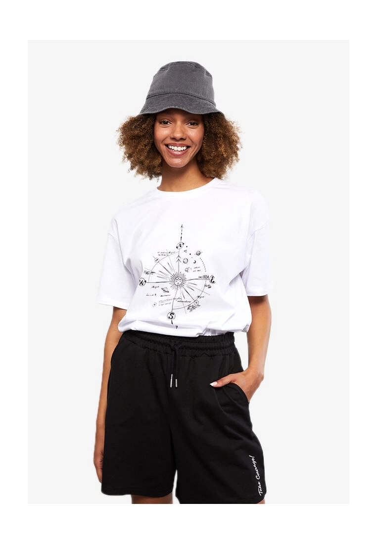 LC WAIKIKI Short Sleeves Astronomy Women T-Shirt 3 LC WAIKIKI Short Sleeves Astronomy Women T-Shirt