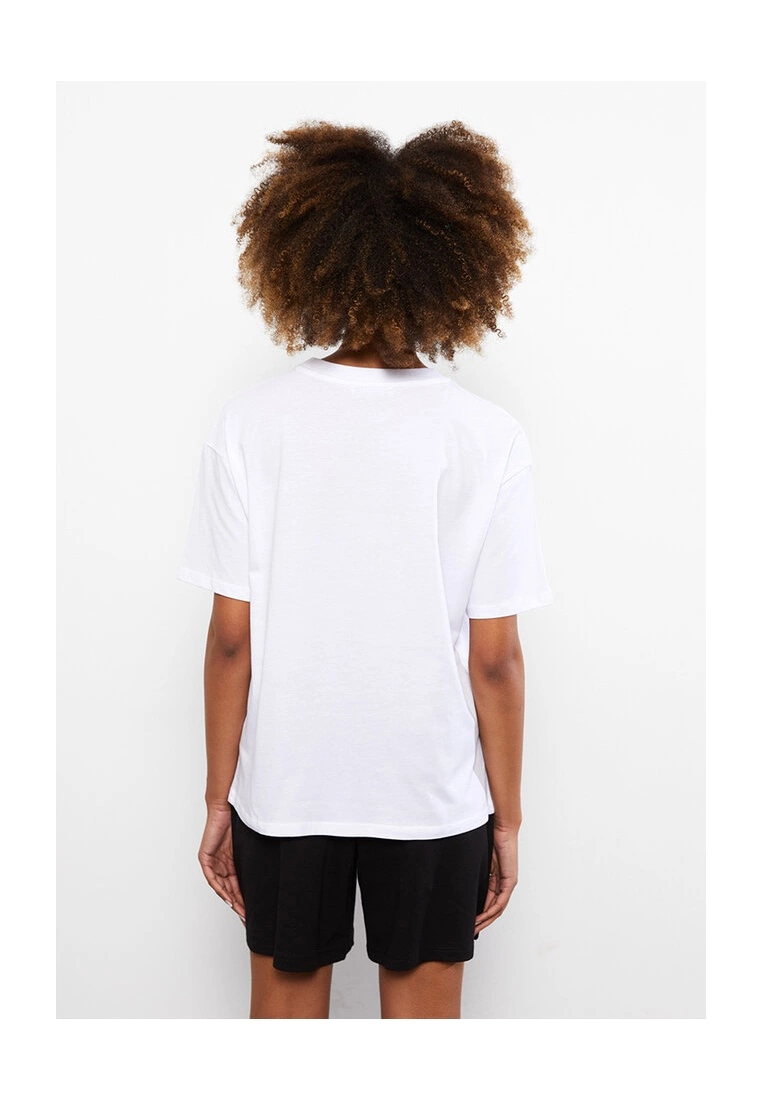 LC WAIKIKI Short Sleeves Astronomy Women T-Shirt 4 LC WAIKIKI Short Sleeves Astronomy Women T-Shirt - Image 2