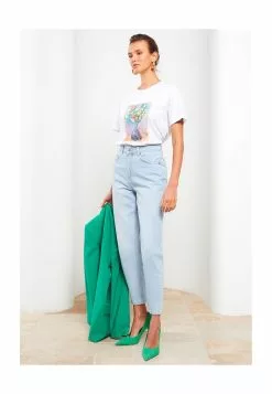 LC WAIKIKI Printed Cotton Women's T-Shirt -LC WAIKIKI popular shop lc waikiki 5130 8221616 4