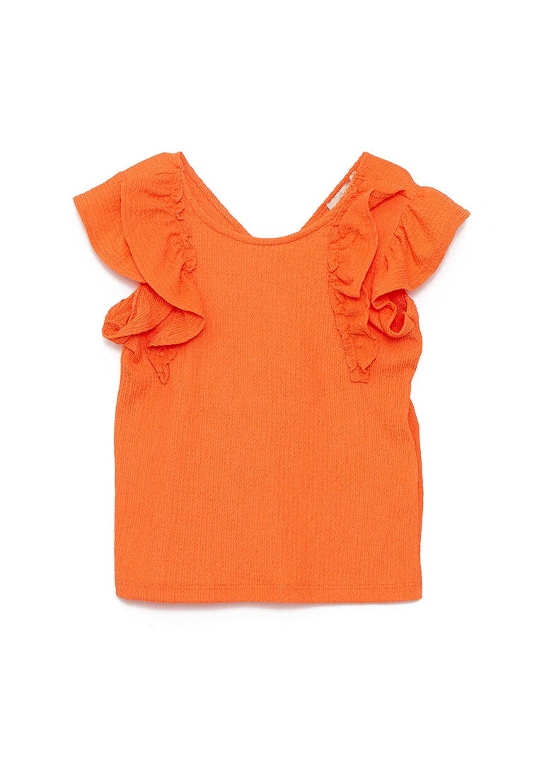 LC WAIKIKI Basic Frill Detailed Girls T-Shirt 3 LC WAIKIKI Basic Frill Detailed Girls T-Shirt