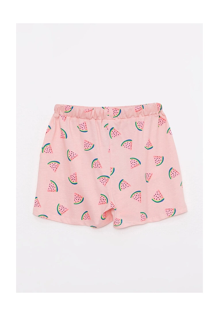 LC WAIKIKI Elastic Waist Printed Girl's Shorts 4 LC WAIKIKI Elastic Waist Printed Girl's Shorts - Image 2