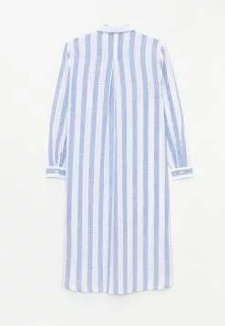 LC WAIKIKI Striped Shirt Collar Long Sleeve Cotton Women's Tunic -LC WAIKIKI popular shop lc waikiki 5423 1847736 6