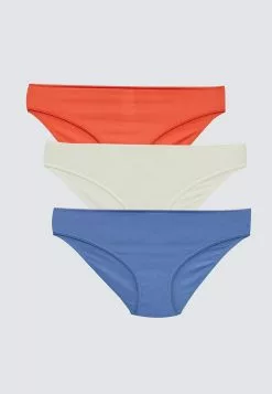 LC WAIKIKI Women's Plain Bikini Panties 3-Pack