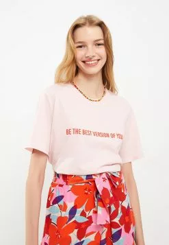 LC WAIKIKI Crew Neck Printed Short Sleeve Cotton Women's T-Shirt -LC WAIKIKI popular shop lc waikiki 5433 7257736 2