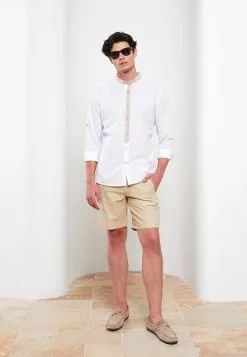 LC WAIKIKI Slim Fit Judge Collar Long Sleeve Poplin Men's Shirt -LC WAIKIKI popular shop lc waikiki 5433 7940836 3