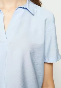 LC WAIKIKI Shirt Collar Plain Short Sleeve Crepe Fabric Women's Blouse -LC WAIKIKI popular shop lc waikiki 5437 9647736 5