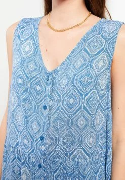 LC WAIKIKI V Neck Patterned Sleeveless Viscose Women Dress -LC WAIKIKI popular shop lc waikiki 5454 8157736 4