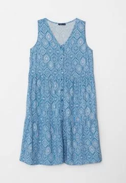 LC WAIKIKI V Neck Patterned Sleeveless Viscose Women Dress -LC WAIKIKI popular shop lc waikiki 5454 8157736 6