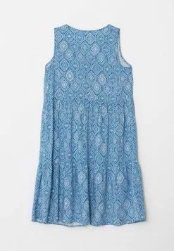 LC WAIKIKI V Neck Patterned Sleeveless Viscose Women Dress -LC WAIKIKI popular shop lc waikiki 5454 8157736 7