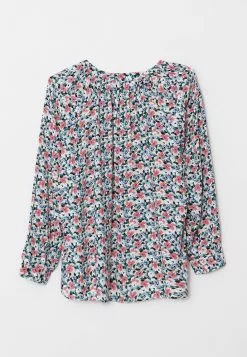 LC WAIKIKI Turtle Neck Floral Long Sleeve Viscose Women's Blouse