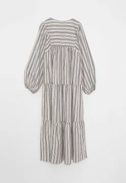 LC WAIKIKI Tied Collar Striped Long Sleeve Gabardine Women's Dress -LC WAIKIKI popular shop lc waikiki 5467 3947736 6