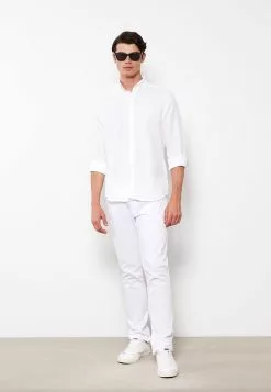 LC WAIKIKI Slim Fit Long Sleeve Dobby Men's Shirt -LC WAIKIKI popular shop lc waikiki 5500 7527736 3