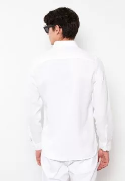 LC WAIKIKI Slim Fit Long Sleeve Dobby Men's Shirt -LC WAIKIKI popular shop lc waikiki 5501 7527736 5