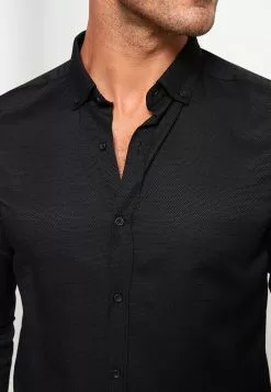 LC WAIKIKI Slim Fit Long Sleeve Dobby Men's Shirt -LC WAIKIKI popular shop lc waikiki 5504 4037736 4