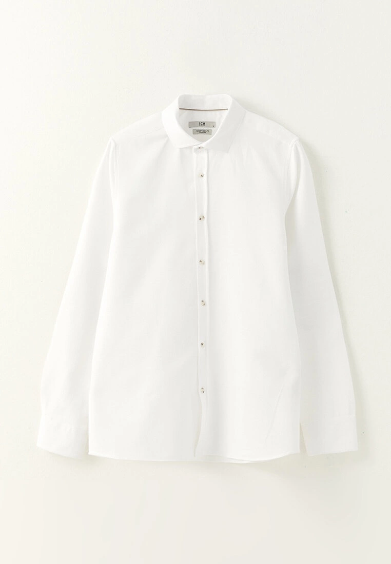 LC WAIKIKI Slim Fit Long Sleeve Dobby Men's Shirt 8 LC WAIKIKI Slim Fit Long Sleeve Dobby Men's Shirt - Image 6