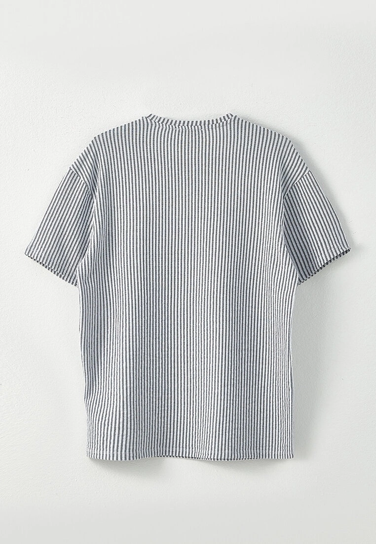 LC WAIKIKI Crew Neck Short Sleeve Striped Men's T-Shirt 4 LC WAIKIKI Crew Neck Short Sleeve Striped Men's T-Shirt - Image 2