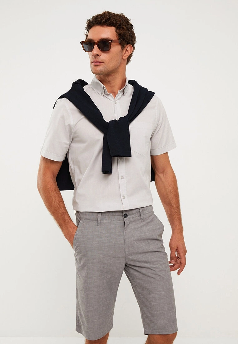 LC WAIKIKI Standard Fit Poplin Men's Shorts 3 LC WAIKIKI Standard Fit Poplin Men's Shorts